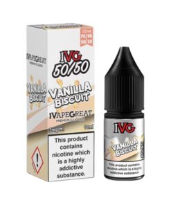 バニラビスケッ E リキッド 50/50 IVG 10ml x 10個パック