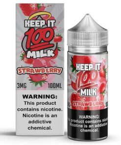 KEEP IT 100 ストロベリーミルクシェイク ニコチンなしリキッド 100ml