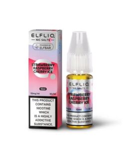 エルフバー  ストロベリーラズベリーアイス　10ML ニコチンソルト ELFLIQ BY ELFBAR 10本セット